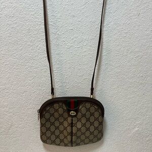 Gucci Beige and Brown Crossbody Bag
